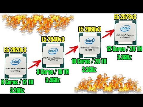 Видео: Выбираем оптимальный процессор на LGA2011-3. Xeon E5 2620v3 / E5 2640v3 / E5 2660v3 / E5 2678v3