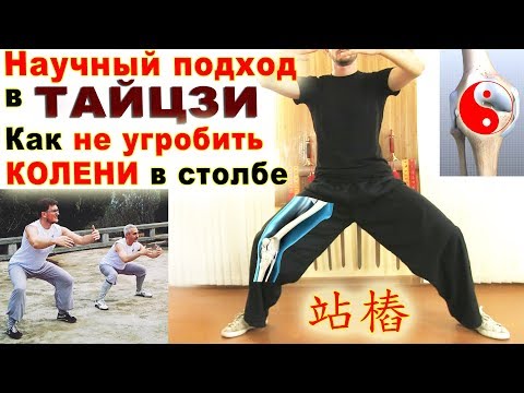 Видео: Научный подход в ТАЙЦЗИ. Как не угробить КОЛЕНИ в столбе (чжань-чжуан)