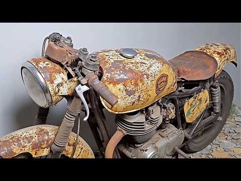 Видео: Мужчина Восстанавливает 40-Летний Классический Мотоцикл Как Новый | by @MichaelRestoration
