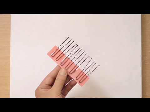 Видео: Техника росписи шпилек / Акриловая живопись / Звездная девочка лунный свет