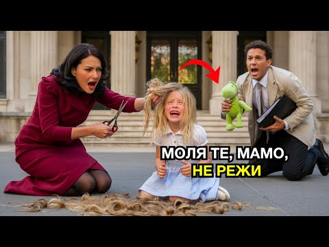 Видео: Малкото момиче молеше: „Мамо, моля те, не ми режи косата!“ Докато милионерът не видя и извика