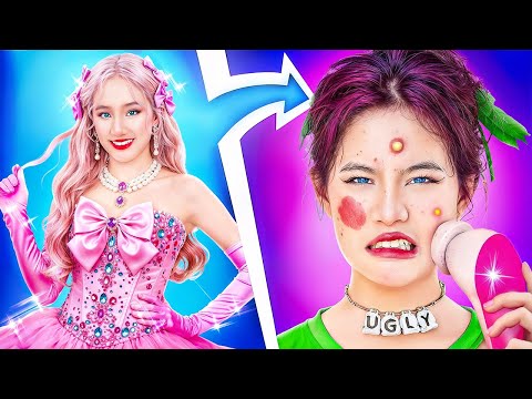 Видео: Королева Школы Стала Некрасивой Девушкой! Моя Врагиня Стала Моей Лучшей Подругой