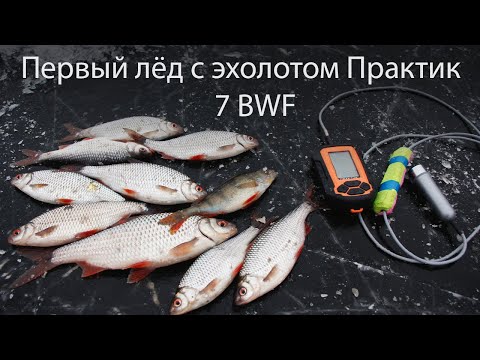 Видео: Первый лед с эхолотом Практик 7. Настройка. Ловля плотвы на чертик вприглядку.