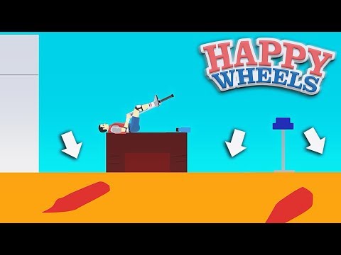 Видео: ПОЛ - ЭТО ЛАВА! (HAPPY WHEELS)