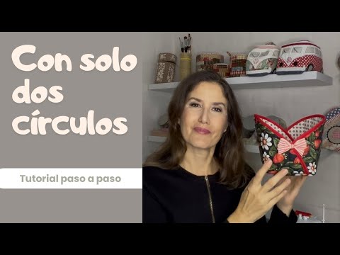 Видео: Всего два тканевых круга!!! Сделайте самую красивую корзину