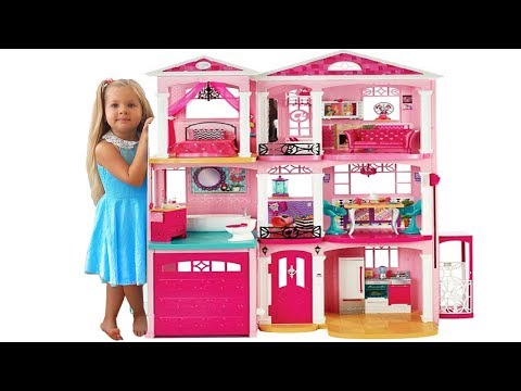 Видео: Дом куклы Барби - Самая большая Игрушка Барби на Kids Diana Show / Barbie Doll House