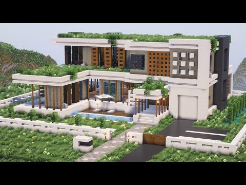 Видео: Люксовый дом в майнкрафте | Дом хай-тек в майнкрафте