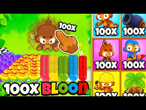 Видео: 100x Bloons против 100x Towers (BTD 6)
