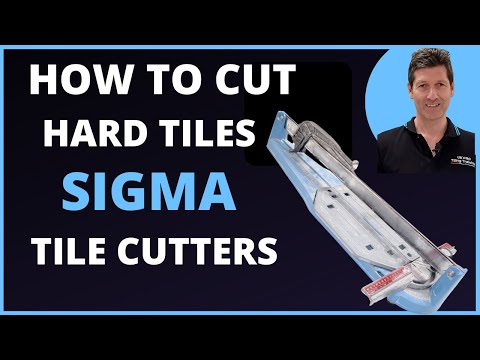 Видео: Легко режьте твердую керамогранитную плитку с помощью плиткореза Sigma