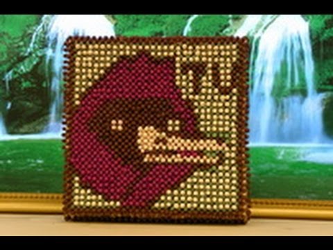 Видео: Выкладка сплошной картины из спичек | Панно из спичек