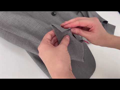 Видео: Укоротить рукав пиджака со шлице