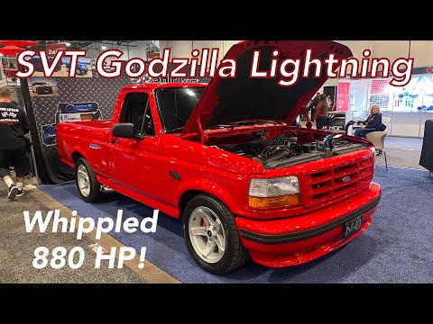 Видео: Godzilla SVT Lightning 1993 года | 880 л.с./ 1100 фут-фунт-сила крутящего момента! | F-150 Ford W...