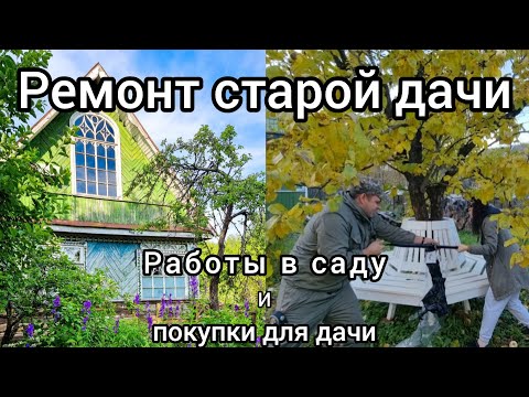 Видео: Ремонт старой дачи. Осенние работы в саду.  Серия 28.