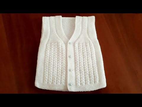 Видео: 6-12 oylik Chaqaloqlar Nimchasini to'qish. Спицада нимча тýқиш. Вязание жилета для малышей