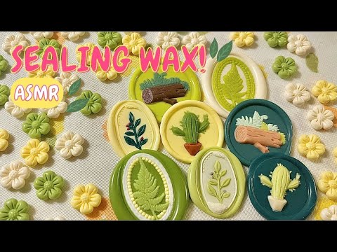 Видео: [ASMR] Это уплотнительный воск полный запаха 🌵🪴 Он зеленый 🌿