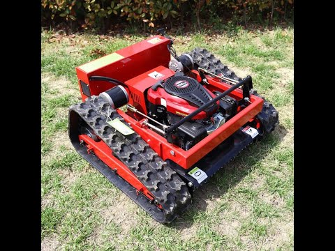 Видео: Косилка на радиоуправлении HT 550 ? Radio-controlled mower HT 550
