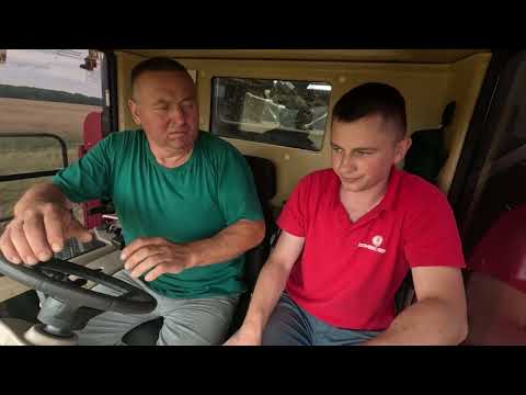 Видео: GS12A1 PRO снова во всю в работе, первый выезд на уборку озимого рапса