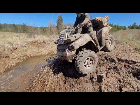 Видео: 3-й день 500 км. экспедиции на Kawasaki Brute force 750.