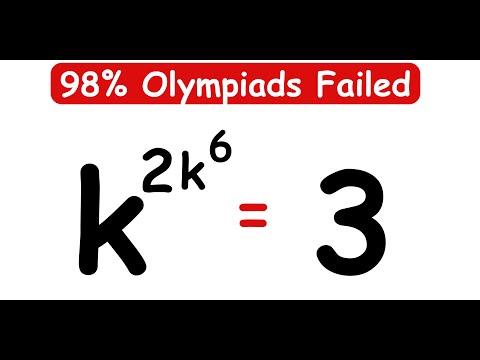 Видео: ОЛИМПИАДЫ В ГЕРМАНИИ || Как решить уравнение для k? || k = ? #математика