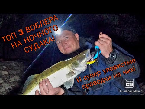 Видео: Топ 3 воблера на ночного судака. И супер уловистые проводки на них.