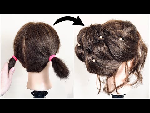 Видео: ТОП 5 Прически на короткие волосы. Hairstyle for short hair. Peinados para cabello corto