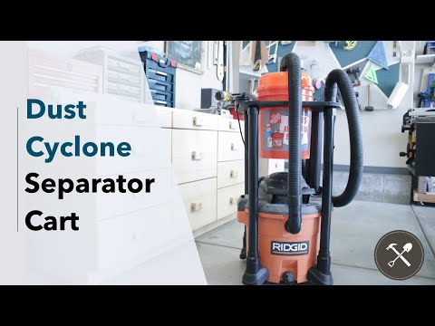 Видео: Тележка для циклонного пылеотделителя | Dustopper и Ridgid Shop Vac