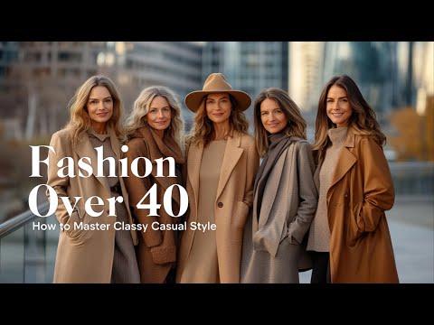 Видео: Непринужденная элегантность: советы по моде для тех, кому за 40, для создания стильного и повседн...