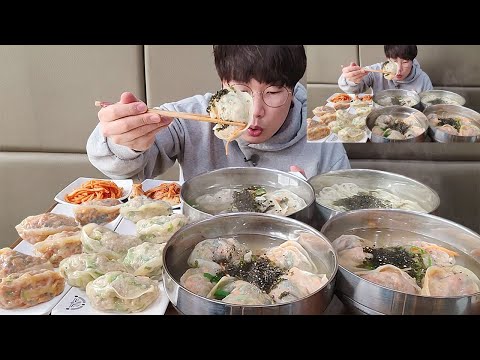 Видео: Манду с мясом, манду с кимчи, суп с манду из мяса, суп с манду и с кимчи, калькуксу!!