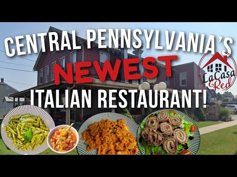 Видео: НОВЕЙШИЙ итальянский ресторан в центре Пенсильвании! 🍝 The Red House в Ливане, Пенсильвания