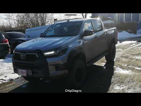 Видео: Toyota Hilux 200 сил на 33 колёсах - Чип, ЕГР, Сажевый, Замер разгона