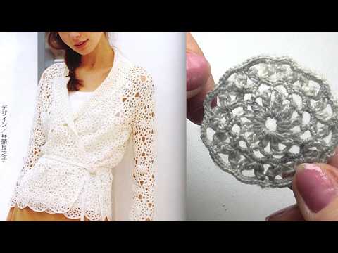 Видео: Жакет крючком из круглых мотивов