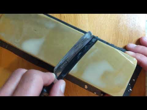 Видео: Доводка бритвы на натуральных японских камнях. Часть 1.