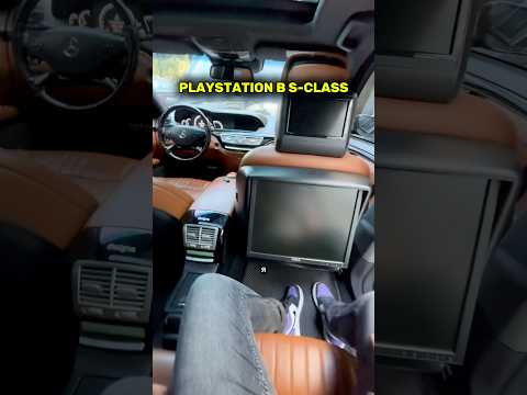 Видео: Плейстейшн в салоне старого S-class W221 #simoncarshop