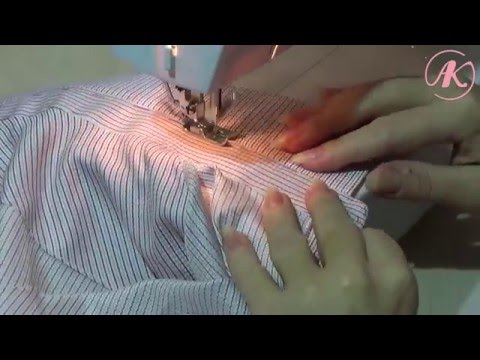 Видео: Воротник с косточками для мужской рубашки. Часть 2
