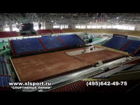 Видео: Строительство грунтовых теннисных кортов. Кубок федерации 2013.