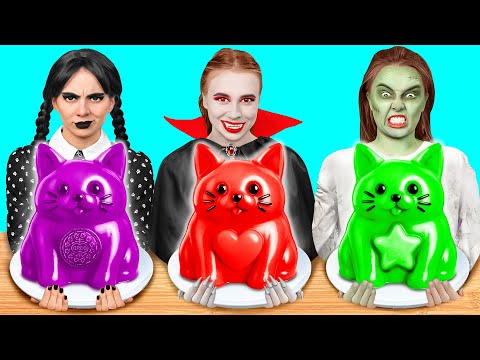 Видео: Кулинарный Челлендж: Уэнсдей vs Вампир vs Зомби | Смешные Cитуации от Fun Challenge