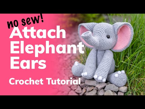 Видео: Прикрепите урок по вязанию крючком слоновьих ушей (без шитья!)