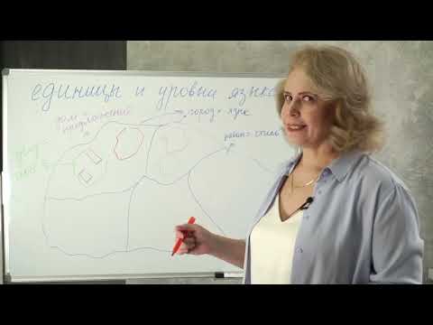 Видео: Единицы и уровни языка как система
