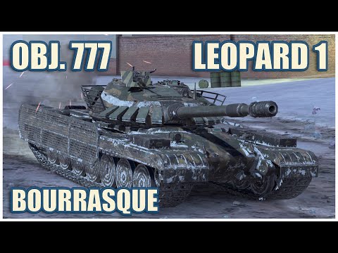 Видео: Объект 777, Leopard 1 & Bourrasque • WoT Blitz Gameplay