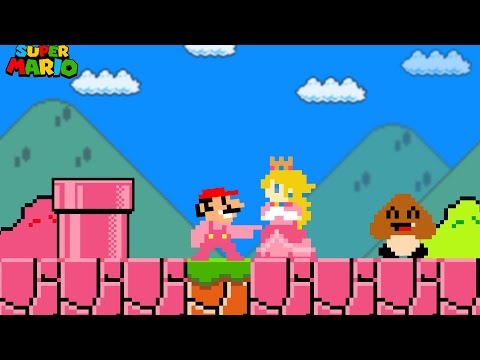Видео: Super Mario Bros., но Марио не может коснуться розового цвета