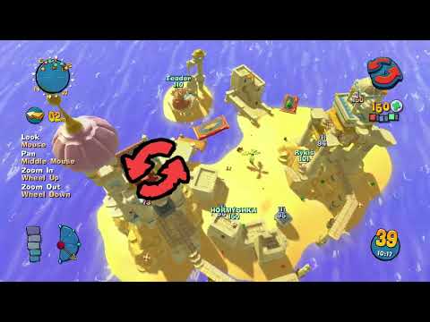 Видео: Worms: Ultimate Mayhem - Не кидай червя на мину, сам на ней помрешь