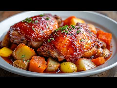 Видео: 🔝 Это ТАК ВКУСНО, что я готовлю это на каждую ВЕЧЕРИНКУ. Невероятные куриные бедра с картошкой!