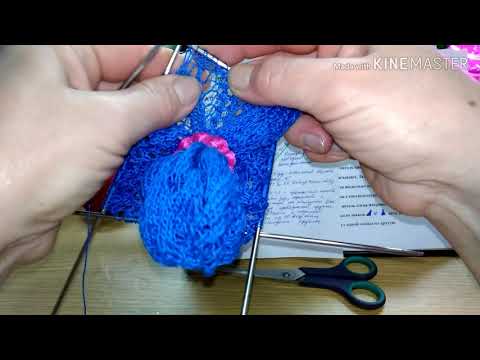 Видео: Ажурные салфетки спицами. Салфетка  3 (часть 3).