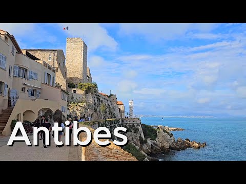 Видео: Antibes Nice France 🇫🇷 Антиб Цветочный рынок Прогулка по городу Французская Ривьера Ницца Прованс 4K