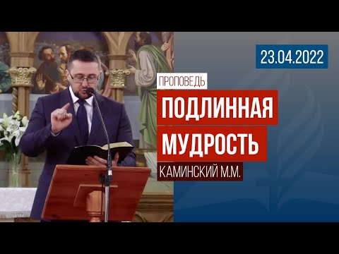 Видео: Проповедь "Подлинная мудрость" / 23.04.2022 / Каминский М.М.
