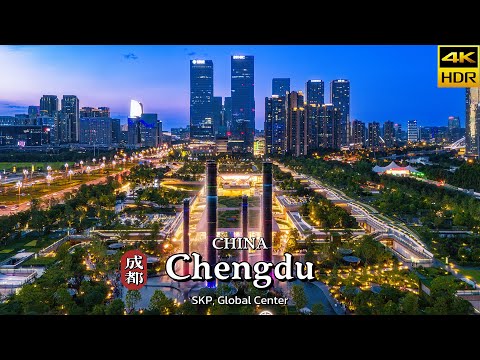 Видео: Футуристическая ночь в Чэнду: SKP и Global Center поразят вас! | Китай
