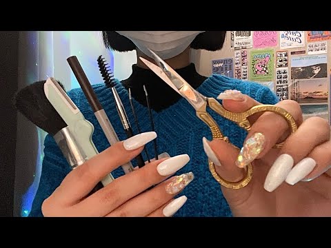 Видео: Организация бровей. Рисование бровей asmr