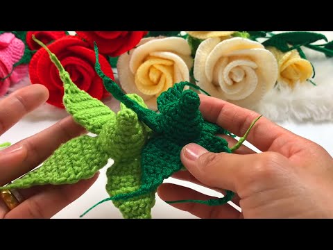 Видео: Вязание крючком длинного стебля розового сепала