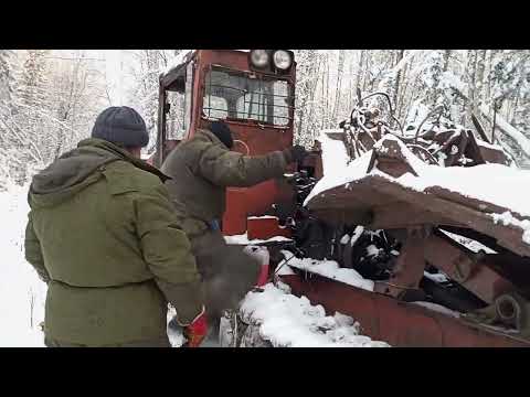 Видео: заводим тдт55 в мороз