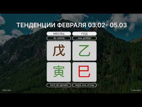 Видео: Февраль в бацзы